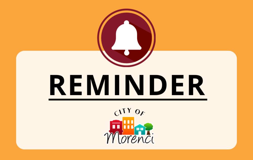 The City of Morenci Department of Public Works would like to remind residents to refrain from disposing of these items down toilets or drains:   rags baby wipes dental floss paper towels kitchen grease flushable wipes feminine products