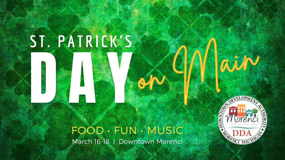 St. Patrick's Day on Main St. March 16-18, 2023