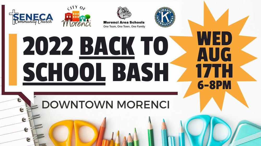 Back to School Bash 8/17/22 6-8pm