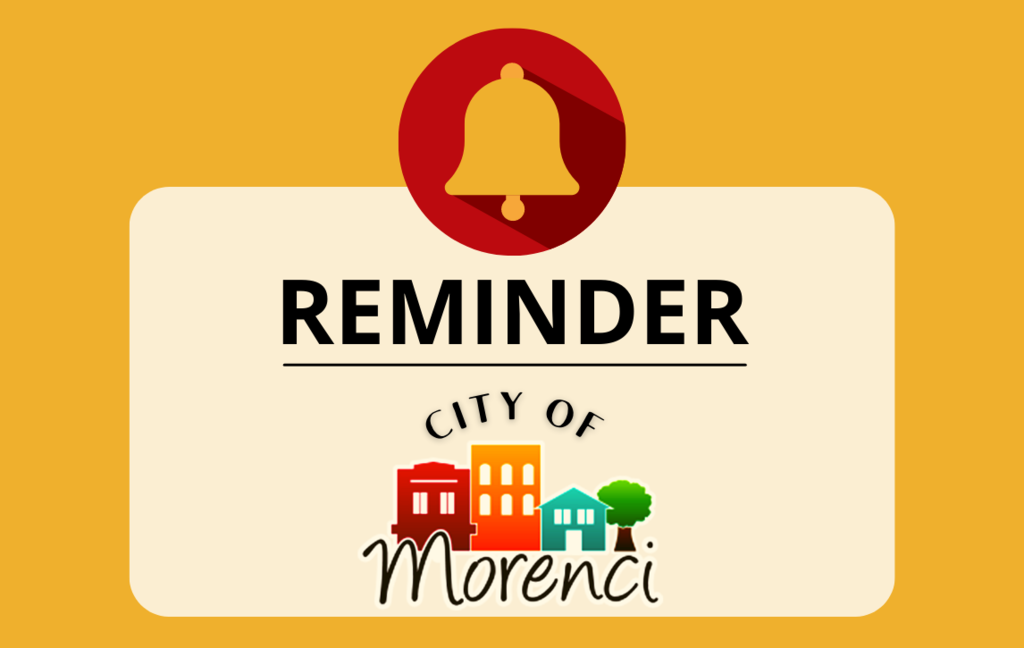 Reminder City of Morenci garbage pick up is on Thursday this week.