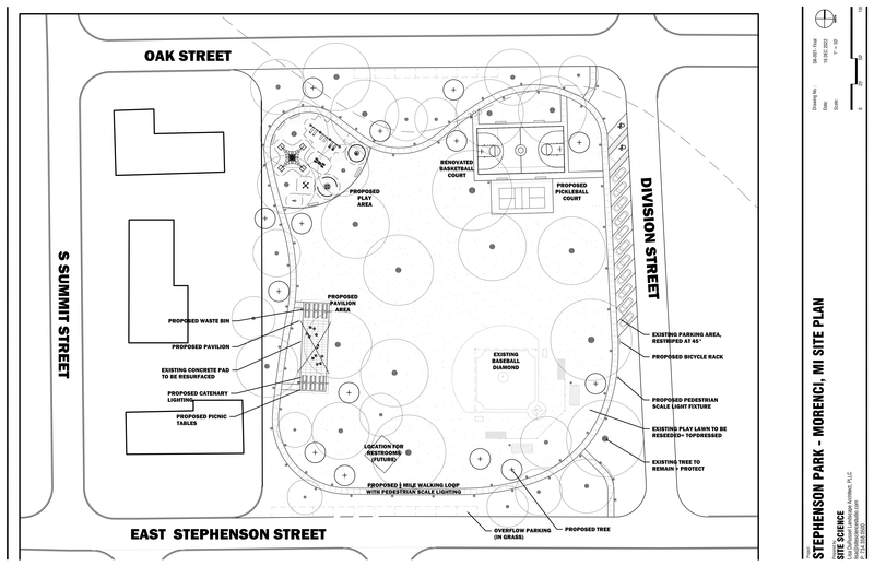 Stephenson Park Site Plan